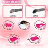 2 Pack Silicone Makeup Brush Cleaner Pad with Suction Cup, 8 Textures, Stable, YalsFTY Makeup Brush Cleaning Mat with Suction Cup (Rose and Purple) view 4