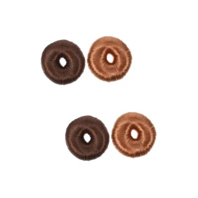 Beatifufu 4pcs Donut Bun Maker Hairpiece Easy Use Chignon Styling Tool for Elegant Updos and Messy Buns Volume-enhancing Hair Accessories
