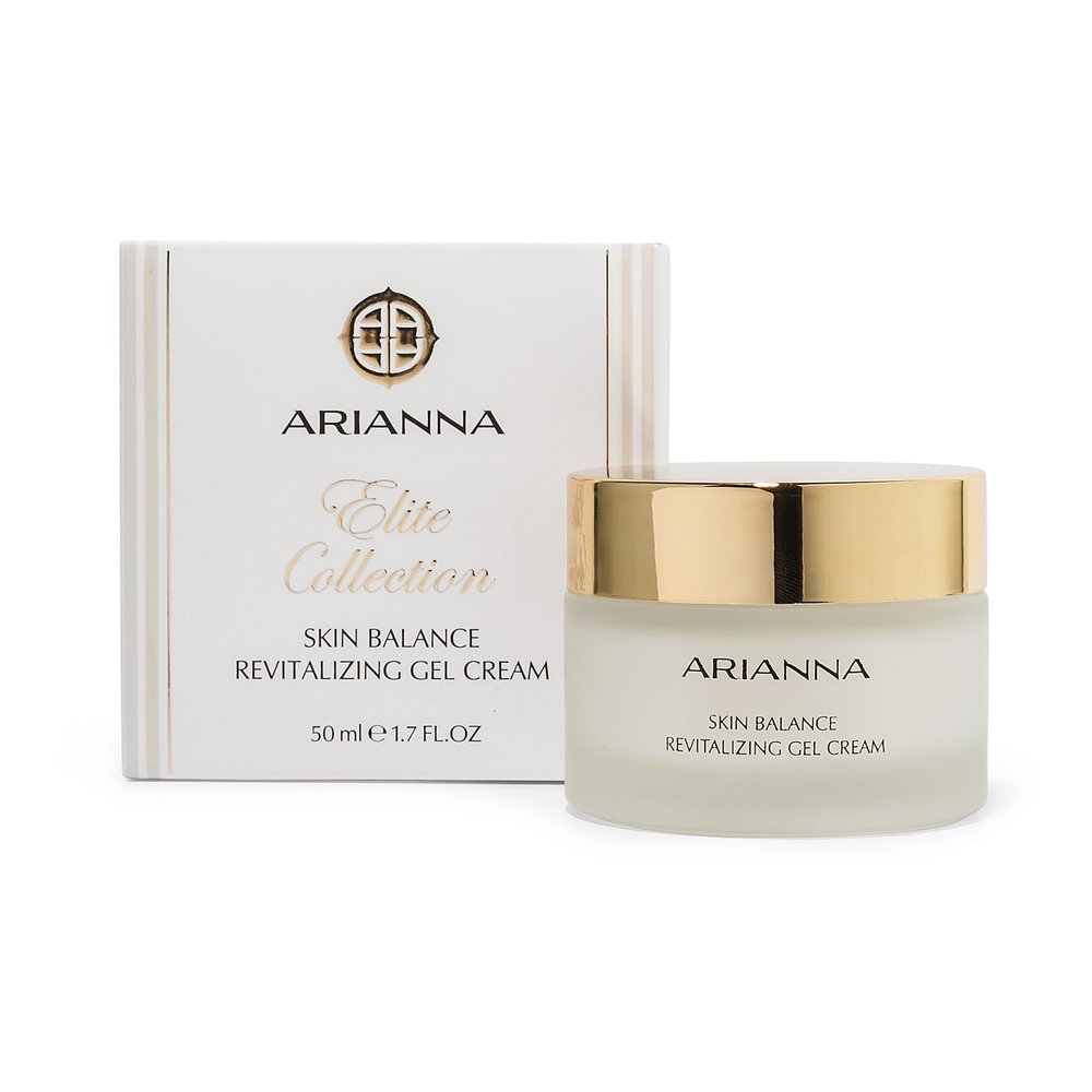 Arianna Skincare Skin Balance Revitalizing Gel Cream Lightweight Daily Facial Moisturizer & Makeup Primer Non-Greasy, Water-Based, Natural Mineral Hydration