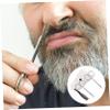 minkissy 8pcs Stainless Steel Beard Scissors Set for Men Professional Hair Trimming Scissors Pointed and Round Mustache and Nose Hair Trimmer Kit view 2