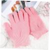 FRCOLOR 2 Pairs Spa Moisturizing Gloves Socks Set Fingerless Spa Gloves for Women Foot Care Exfoliating Natural view 2