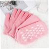 FRCOLOR 2 Pairs Spa Moisturizing Gloves Socks Set Fingerless Spa Gloves for Women Foot Care Exfoliating Natural view 3