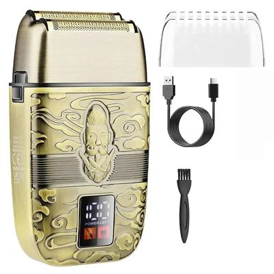 Men's Shaver, Foil Shaver 8800 RPM Rechargeable Hair Beard Professional Cordless Electric Metal Shaver Men Razor Hair Trimmer