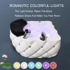 Acrylic Massage Footbath Foot Massager Colorful Light Surfing Hot And Cold Adjustment Feet Spa Tub Foot Soaker Pedicure Spa Bathtub Feet Soaking Tub Washing Salon Footbath view 4