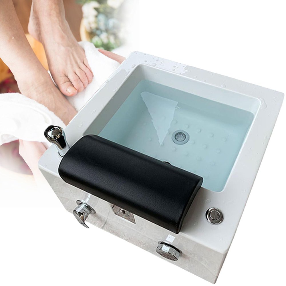 Acrylic Massage Footbath Heated Foot Spa Colorful Lamp Footbath Pedicure Foot Spa Hot and Cold Adjustment Pedicure Bowl Nail Salon Pedicure Bathtub Colorful Light Surfing