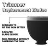3 Packs Black Replacement Blades for Meri-dian Trimmer,Compatible with Meridian Body Trimmer Onyx & SageHygienic Ceramic Replacement Blades view 2