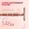 CAVEEM Rose Gold Double-Edge Safety Razor, Single-Blade Razors with 5 Stainless Steel Blades, Reusable Metal Razor for Men and Women view 2