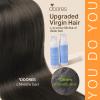 DOORES Mocha Brown Real Human Hair Extensions, 7pcs 120g 24 Inch, Clip in, Seamless, Natural Invisi Edge, Straight view 3