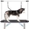 Heavy-Duty Stainless Steel Pet Grooming Table, Adjustable Arm, Non-Slip Rubber Surface, Foldable for Easy Storage, Includes Storage Basket and Noose view 3