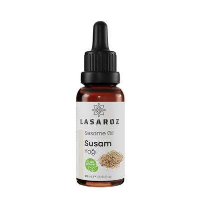 Oil 0.68 fl. oz - 100% Pure Oil - for Daily Use - Suitable for Travel - Aromatic Oil - Scented Essential Oil - Natural Oils for Bath and Steam Use (0.68 FL. OZ, Sesame Oil)