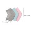 Beatifufu 4pairs Gel Heel Socks Moisturizing Open Toe Foot Care Toeless Design for Dry Comfortable for Cracked Heels view 2