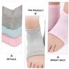 Beatifufu 4pairs Gel Heel Socks Moisturizing Open Toe Foot Care Toeless Design for Dry Comfortable for Cracked Heels view 4