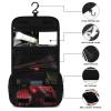 VFMNT Toiletry Bag for Women Men Flamingo Black Background Makeup Bag with Hanging Hook Waterproof Bathroom Cosmetic Bag Large Capacity Travel Bag for Toiletries Accessories view 3