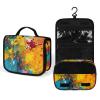 VFMNT Toiletry Bag for Women Men Colorful Abstract Painting Makeup Bag with Hanging Hook Waterproof Bathroom Cosmetic Bag Large Capacity Travel Bag for Toiletries Accessories view 4