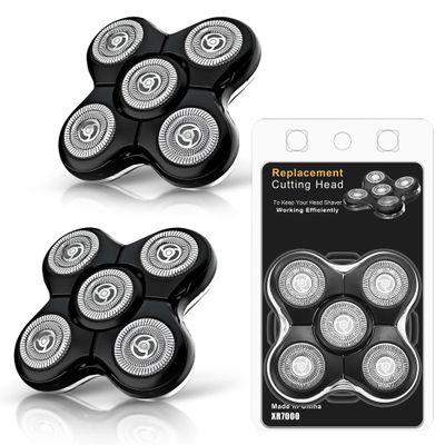 2 Pack Pro Head Shaver Replacement Blades Compatible with Remington Balder Pro Head Shaver Model XR7000, Precision Electric Shaving for Bald Men