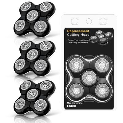 3 Pack Pro Head Shaver Replacement Blades Compatible with Remington Balder Pro Head Shaver Model XR7000, Precision Electric Shaving for Bald Men