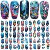 129 Sheets Temporary Tattoo for Kid Adults, 8 Sheets Full Arm Tattoo, 31 Sheets Half Arm Shark Dolphin Beach Fake Tattoos, 90 Sheets Dinosaur Tiny for Adults Kids Body Tattoos Stickers view 3