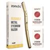 Dermaplaning Razor and 10pcs Wide Blade Refills and 10pcs Micro Blade Refills view 1
