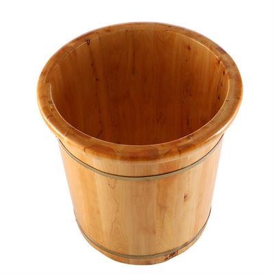 SUNHIPPIE Foot Basin with lid, Foot Baths, Wooden Foot Tub, SoIid Wood Handmade Foot Tub, Foot Basin Set for Soaking Feet Spa(Natural)