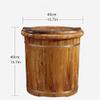 SUNHIPPIE Foot Basin with lid, Foot Baths, Wooden Foot Tub, SoIid Wood Handmade Foot Tub, Foot Basin Set for Soaking Feet Spa(Natural) view 2
