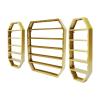 FXEIPOL Wall-Mounted Nail Polish Storage Racks Gold Display Rack Cosmetic Display Case Metal Nail Polish Racks for Nail Salons, Spas, Stores view 3