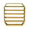 FXEIPOL Wall-Mounted Nail Polish Storage Racks Gold Display Rack Cosmetic Display Case Metal Nail Polish Racks for Nail Salons, Spas, Stores view 4