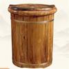 SUNHIPPIE Foot Basin with lid, Foot Baths, Wooden Foot Tub, SoIid Wood Handmade Foot Tub, Foot Basin Set for Soaking Feet Spa(Brown) view 1
