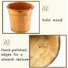 SUNHIPPIE Foot Basin with lid, Foot Baths, Wooden Foot Tub, SoIid Wood Handmade Foot Tub, Foot Basin Set for Soaking Feet Spa(Brown) view 3