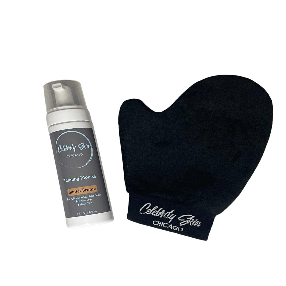 Celebrity Skin Chicago - Tanning Mousse & Mitt (Sunset Bronze)