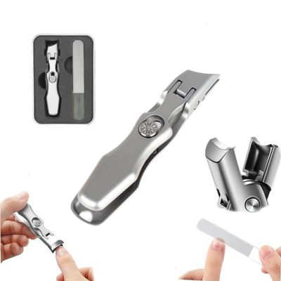 2024 New German Nail Clippers for Men,Ultra Sharp Stainless Steel German Nail Clippers,Professional Anti-Splashing German Toenail Clippers for Seniors,Cuts Thick Nails with EaseSilver 2