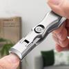 2024 New German Nail Clippers for Men,Ultra Sharp Stainless Steel German Nail Clippers,Professional Anti-Splashing German Toenail Clippers for Seniors,Cuts Thick Nails with EaseSilver 2 view 2