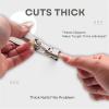 2024 New German Nail Clippers for Men, Ultra Sharp Stainless Steel German Nail Clippers, Professional Anti-Splashing German Toenail Clippers for Seniors, Cuts Thick Nails with EaseBlack 2 view 3