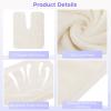 DIMEGON 12 PCS U-Shaped Facial Towels, Soft Coral Fleece Face Cloths for Beauty Salons, Skin Care, SPA Centers view 3