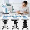 MUYRJLZX Salon Trolley Cart Salon Cart Metal Salon Rolling Cart Beauty Equipment Trolley with Silent Wheels Spa Salon Cart Instrument Tray Storage Cart Space Saving view 4