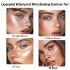 4 Pack 3D Eyebrow Pencil, 4 Tip Microblading, 24 Hours Smudge Proof Brow Pen, Brow Pen Makeup Natural Fine Stroke, Waterproof Eyebrow Pencil (Light Brown, Dark Brown, Grey, Black) view 4
