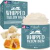 Beef Tallow Balm  Natural Grass Fed Whipped Tallow and Honey All Purpose Balm  Moisturizing Face and Body Lotion for Eczema, Cracked, Dry, Itchy, Irritated Skin  Skin Repair Skincare Made in USA view 1