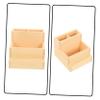 AUTSUPPL Double-layer Makeup Storage Organizer with Compartment Holder for Nail Drill and Manicure Tools Multi-function Desktop Storage Box for Office and Beauty Supplies view 4