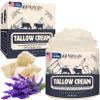 Beef Tallow Cream  All Natural Grass Fed Beef Tallow and Honey All Purpose Balm  Moisturizing Face and Body Lotion for Eczema, Cracked, Dry, Itchy, Irritated Skin  Skin Repair Skincare Made in USA view 1