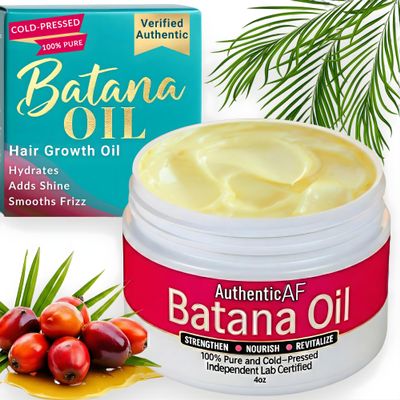 LIV Authentic Dr. Sebi Batana Oil for Hair Growth, 100% Pure Raw & Unrefined from Honduras, Aceite de Batana Hair Growth Oil for 4C Hair - Edges, Scalp, Length