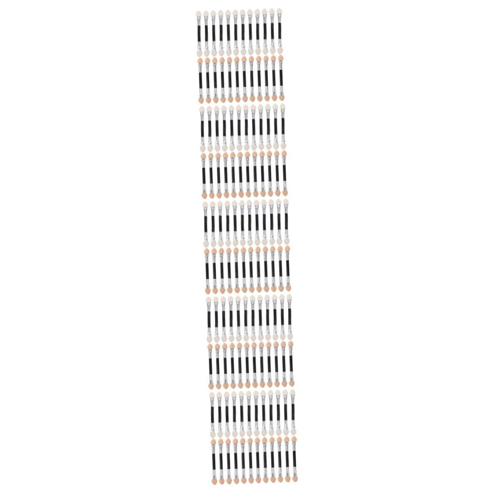 NOLITOY 120pcs Double-sided Eyeshadow Applicators Portable Eye Makeup Tools Soft Sponge for Effortless Eye Looks for Travel and Everyday Use