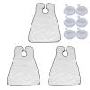 3PCS Waterproof Men Beard Catcher Beard Cutting Shaving Cape Apron Home Hair Styling Tool (White) view 1
