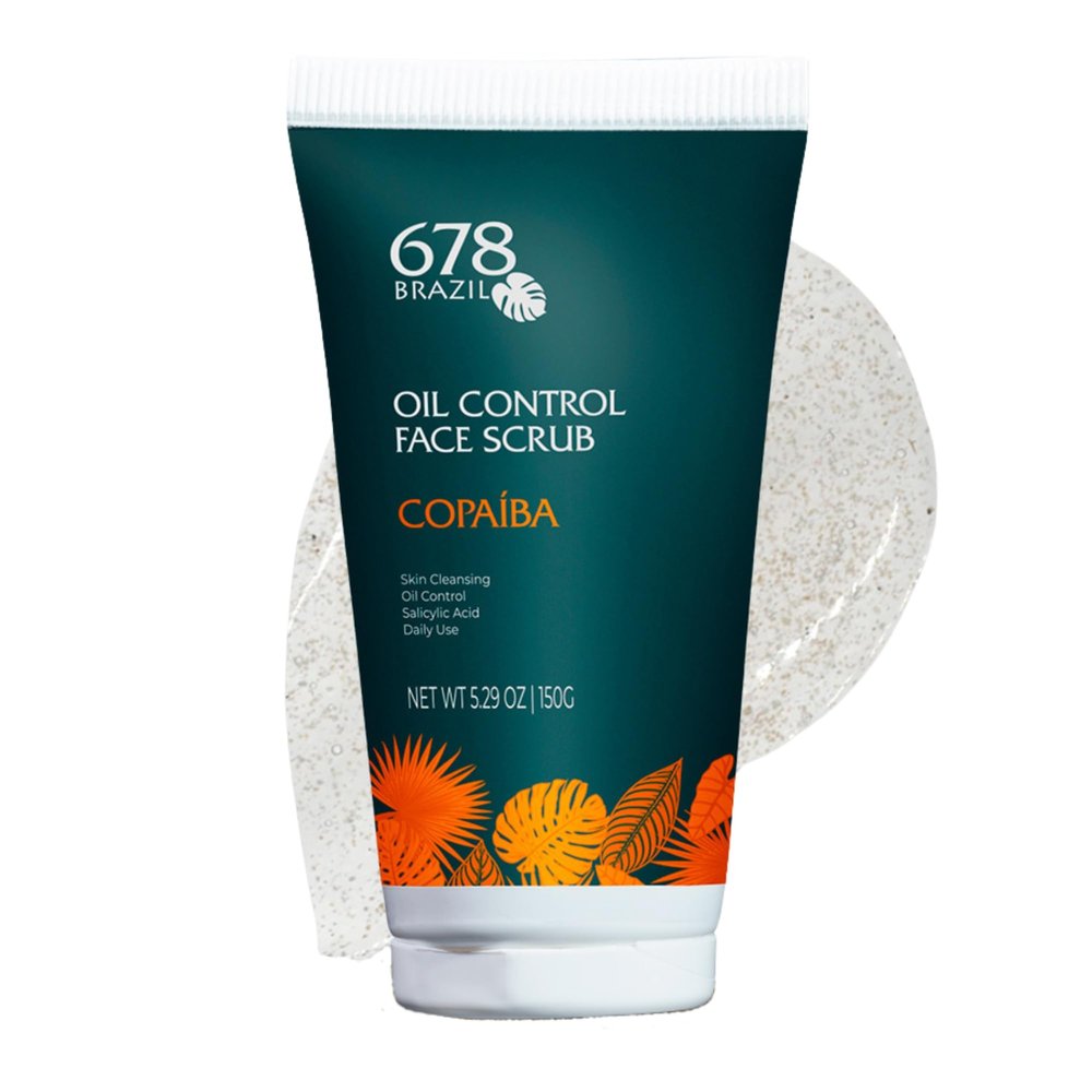 678 BRAZIL Oil Control Face Scrub, 150g / 5.29oz