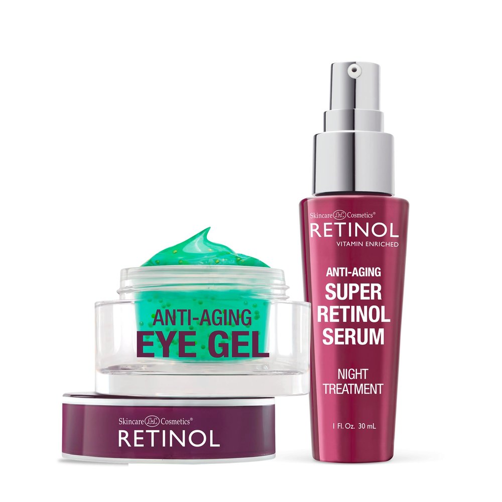 Retinol Eye Gel - Reduces Puffiness & Dark Circles, Restores Elasticity 6X Super Serum  Unique, Intensive Formula Accelerates Skin Renewal While You Sleep.