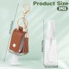 2 Pcs Handwashing Fluid Holder Travel Size, 1oz/30ml Small Squeeze Bottle with Keychain Portable Empty Travel Bottles Hand Refillable Containers for Liquid Storage(Black+Brown) view 2