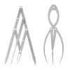 2 Pcs Golden Ratio Caliper, Eyebrow Mapping Brow Tool for Eyebrows Shaping Tattoo Makeup, 1:1.618 Measure Tool & 3-Point Positioning Ruler view 1