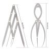 2 Pcs Golden Ratio Caliper, Eyebrow Mapping Brow Tool for Eyebrows Shaping Tattoo Makeup, 1:1.618 Measure Tool & 3-Point Positioning Ruler view 3