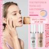 2PCS Color Changing Foundation Set - Full Coverage Long Lasting Flawless Liquid With 2 Cosmetics Sponges - Non-Greasy Cover Concealer Nude Makeup Base 30ml B view 2