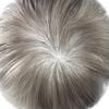PUNRU HAIR Toupee for Men Full Welded Lace Hair Piece European Virgin Human Hair Replacement System Bleached Knots Natural Hairline Mens Toupee 8X10#1B90#1B Off Black+90% Grey 80% Density view 4