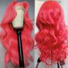 Hot Pink Lace Front Wig Human Hair Body Wave 13x6 Hd Lace Frontal Wigs Glueless Pre Plucked with Baby Hair for Women 180% Density Rose Pinky Colored 24 Inch view 4