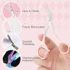Eyebrow Trimmer Scissor, 2024 Upgraded Eyebrow Scissors with Comb, Stainless Steel Eye Brow Shaper Trimming Scissors, Precision Eyebrow Cutter, Eyebrow Scissors Tool for Men Women(Blue-1,3PCS) view 3